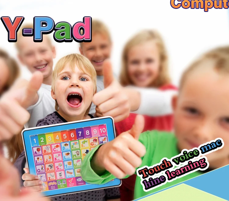 Английский ABC компьютерные развивающие игрушки для детей, Ypad обучающая машина детский планшет подарок с 10 цифрами и 26 алфавитом