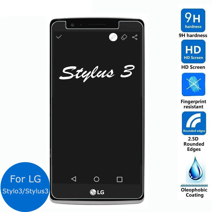Для LG Stylus 3 Закаленное Стекло 9H Высококачественная защитная пленка