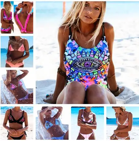 Бикини 2017 новые бинты Для женщин Одежда заплыва костюм женский бюстгальтер