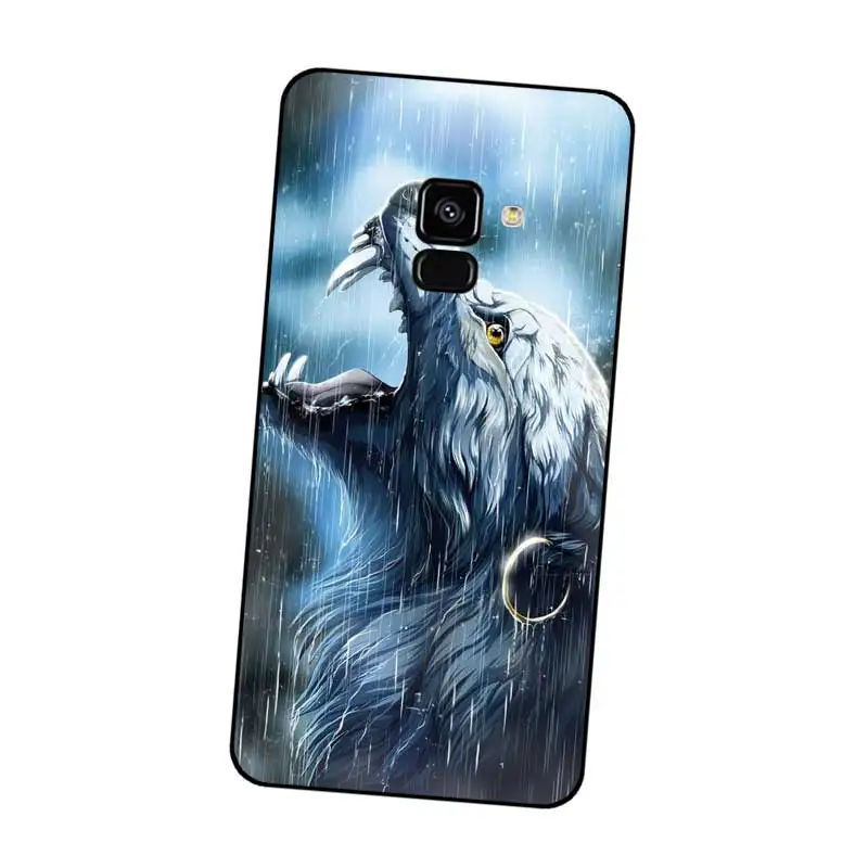 N290 Прохладный хипстерский волк черный силиконовый чехол для Samsung Galaxy J2 J3 J4 J5 J6 J7 J8