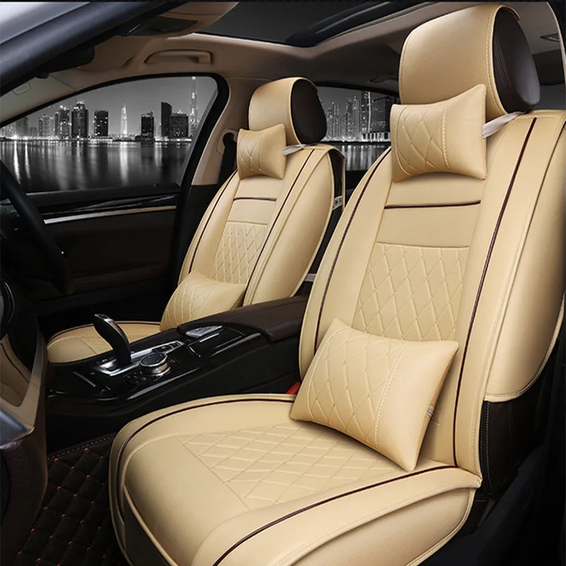Универсальный кожаный чехол на сиденье автомобиля для bmw e90 e46 520 525 320x3 f25 x5 e70 f10 f20 x1