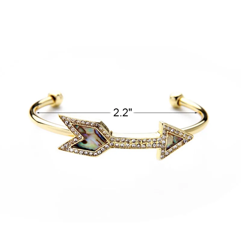 New Arrival Creative Fashion Arrow Pendant Bracelet Charms Link Bangle For Women Wholesale Alloy Jewelry Accessories | Украшения и