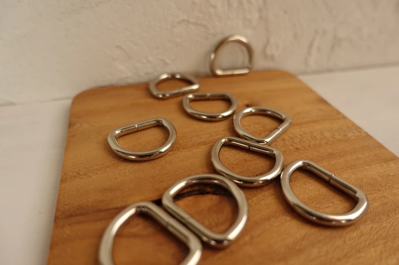 DIY ошейник для собаки 2,0 см d-образная застежка зажим для ранца пряжка для ремня Швейные полукольца металлические пряжки аксессуары DK-001