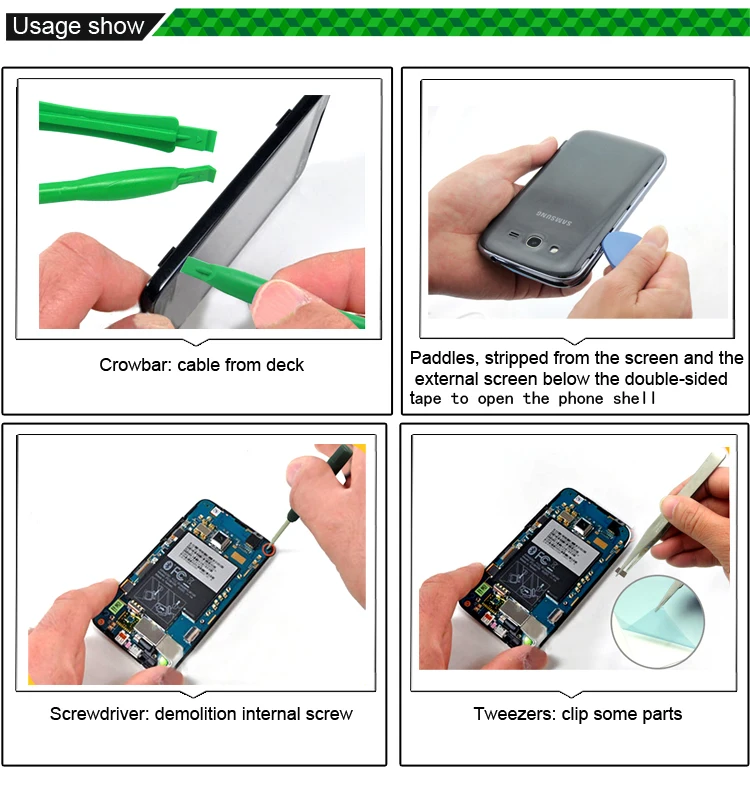 7 in 1 Opening Tools Repair Mobile Phone Disassemble Kit For iPhone iPad HTC Cell Tablet PC | Инструменты