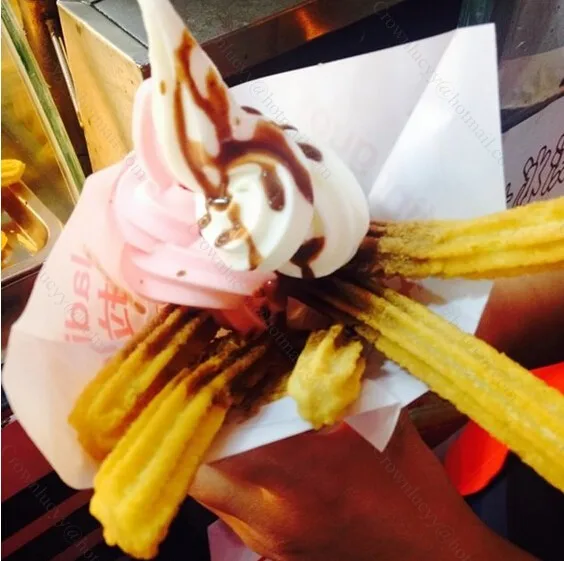 Бесплатная доставка 3 л нержавеющая сталь ручная машина для производства Чуррос