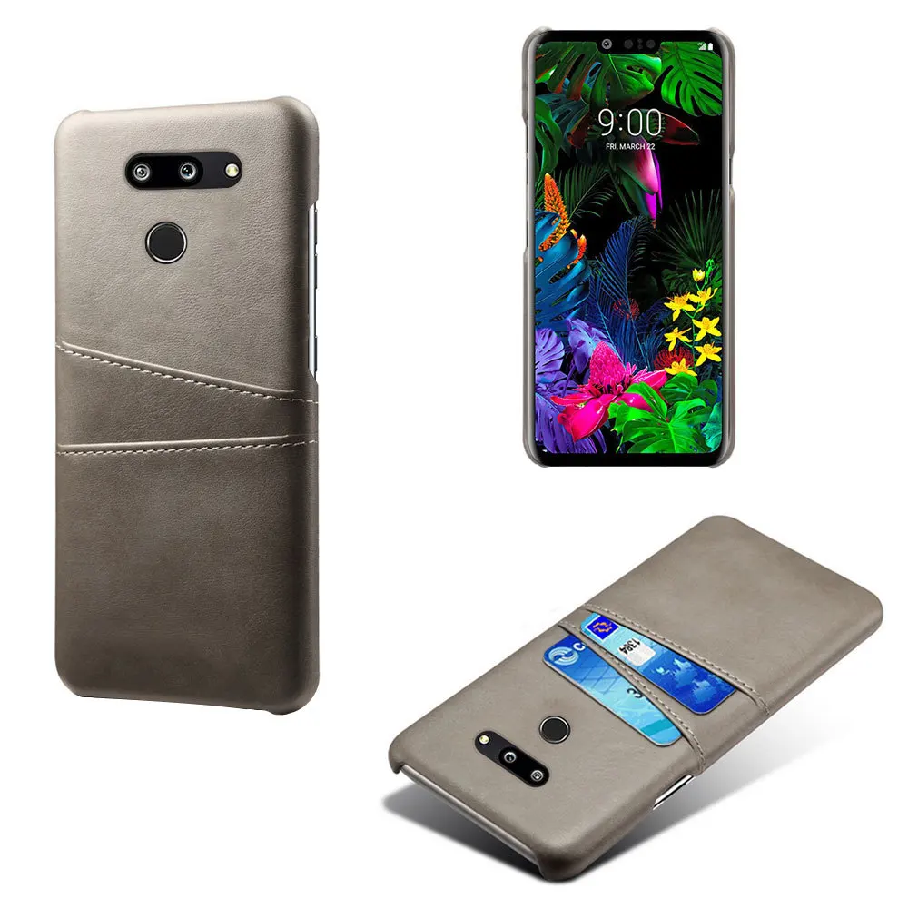 Обложка на заднюю панель из искусственной кожи чехол для телефона для LG G8 тонкий Q V50 K40 K20 Aristo2 бизнес-стиль карман для карт кошелек чехол для телефона тонкий корпус