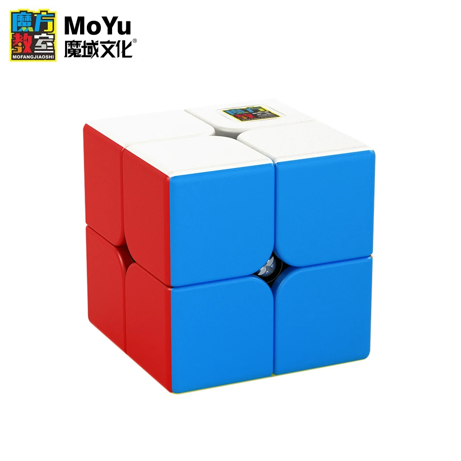 MoYu Mofangjiaoshi MeiLong 2x2x2 волшебный куб без наклеек профессиональная карманная
