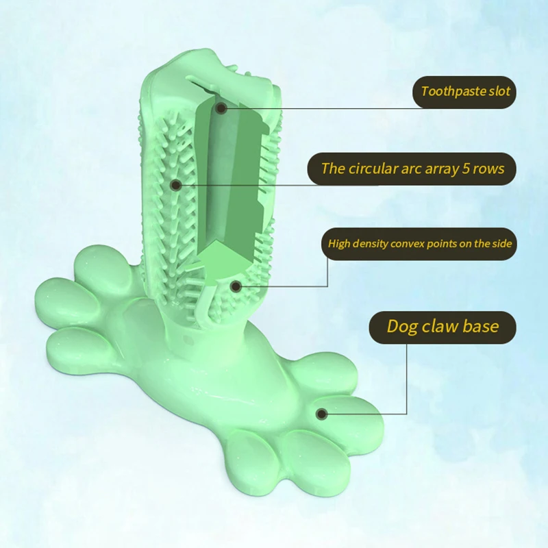 Зубная щетка для собак жевательная игрушка натуральный каучук устойчивый к