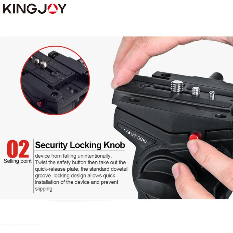 KINGJOY официальный VT 2500 + VT3510 Профессиональный фотографический дорожный