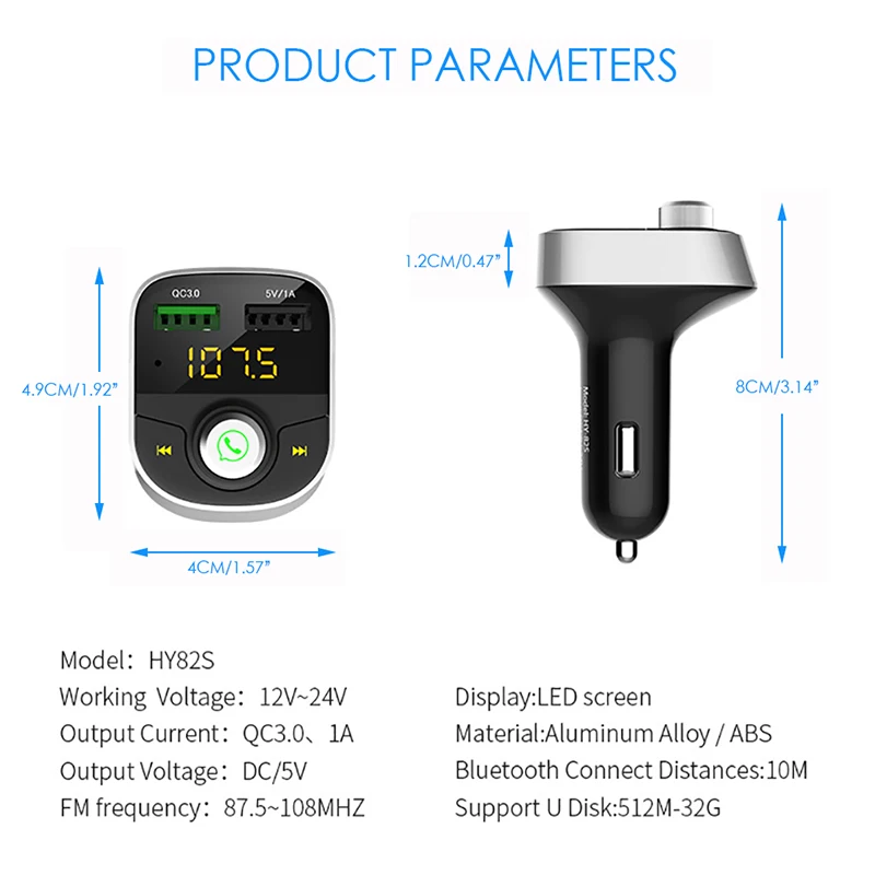 Беспроводная гарнитура Bluetooth автомобильный комплект A2DP автомобильное зарядное