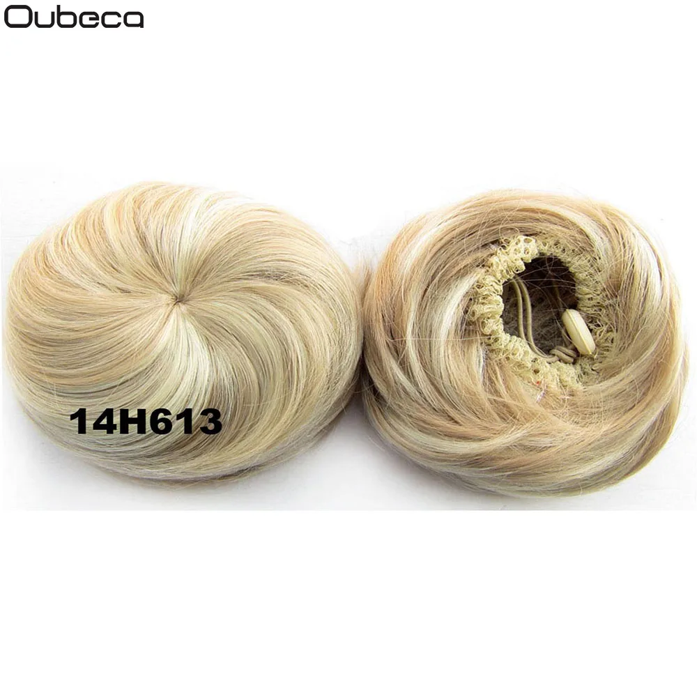 

Oubeca Synthetic Drawstring Hair Bun Straight Short Hair Buns Dount Chignon Hairpiece Updo Cover Ponytail Extensions For Women