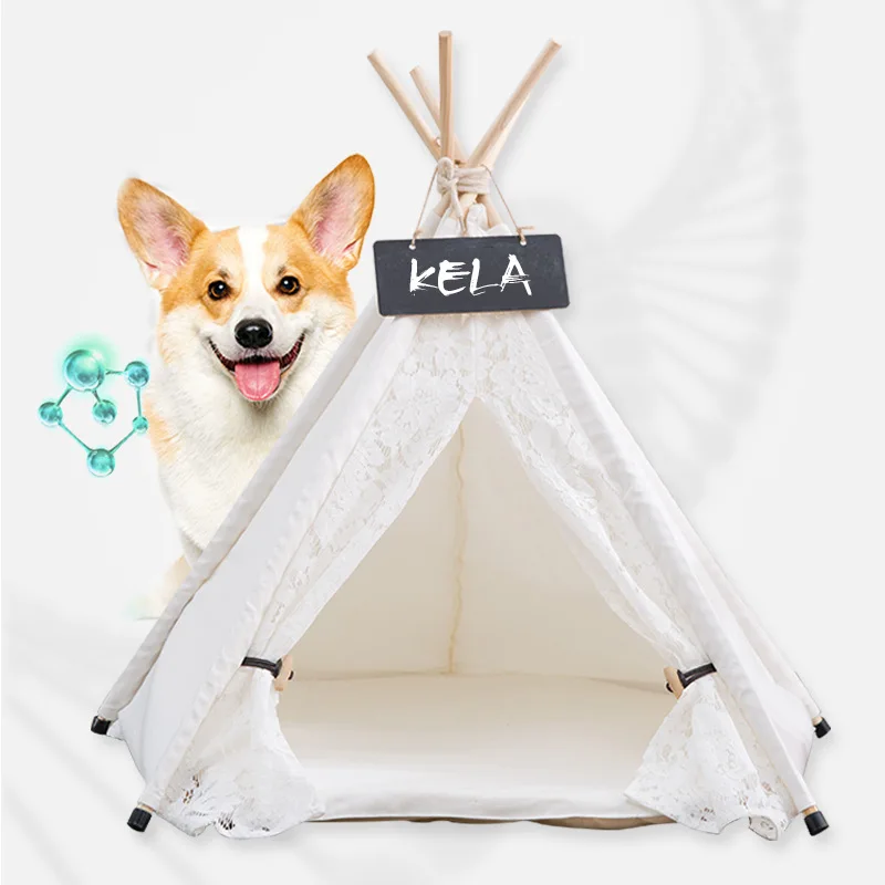 Mrosaa S/M/L Кружева Pet палатка будка для кота, собаки кровати Конура для спящие коты мешок гнездо Лежанка-домик с подушка коврик животное код