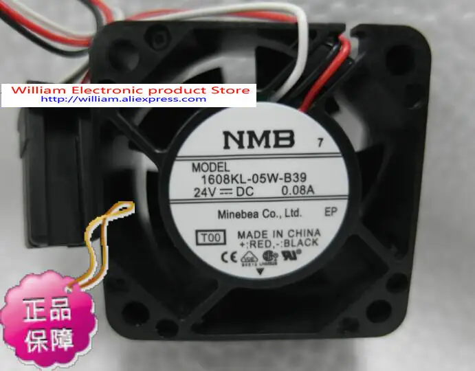 

Новый оригинальный NMB-MAT 1608KL-05W-B39 40*20 мм DC24V 0.08A для Fanuc прибор Вентилятор охлаждения