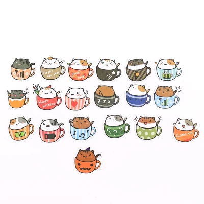 1 шт. Kawaii канцелярские наклейки прекрасный рисунок хомяка Скрапбукинг отправлено школа планирования Студенческая памятка - Цвет: 1 piece