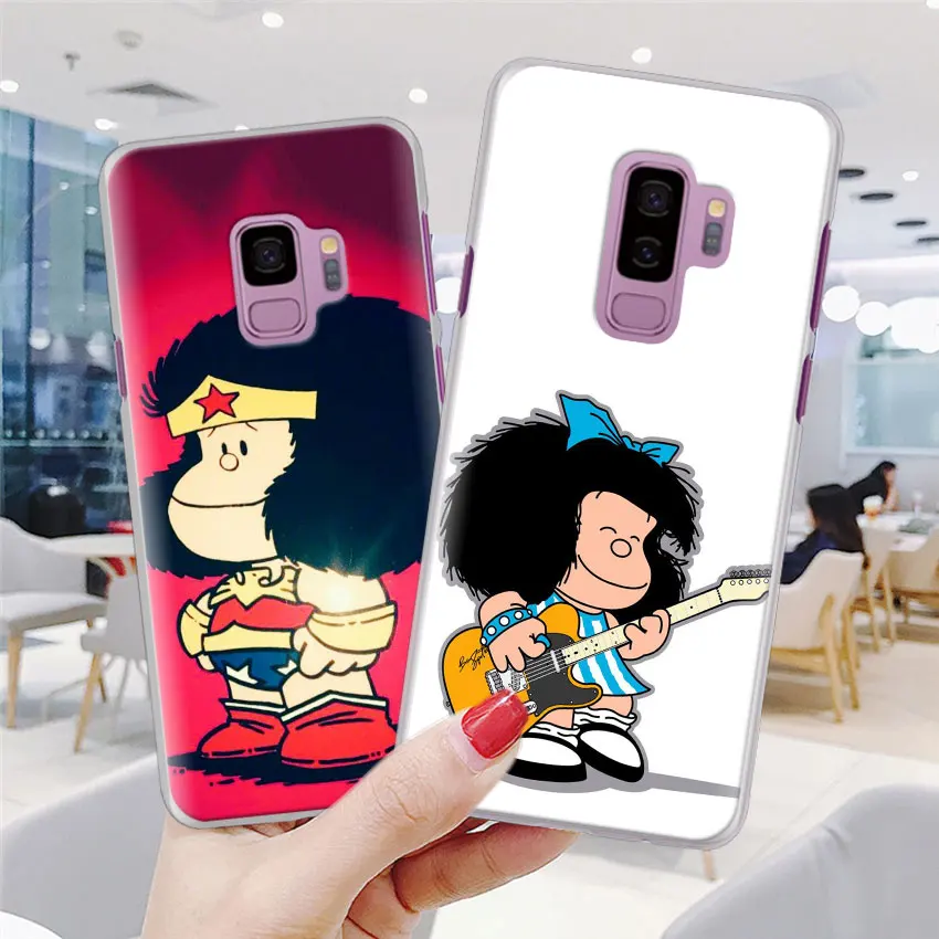 Mafalda чехол для телефона для samsung Galaxy S10e S10 плюс S7 S8 S9 Plus, Note 8, 9, 10, плюс S10 5G M20 M30 жесткий чехол Coque