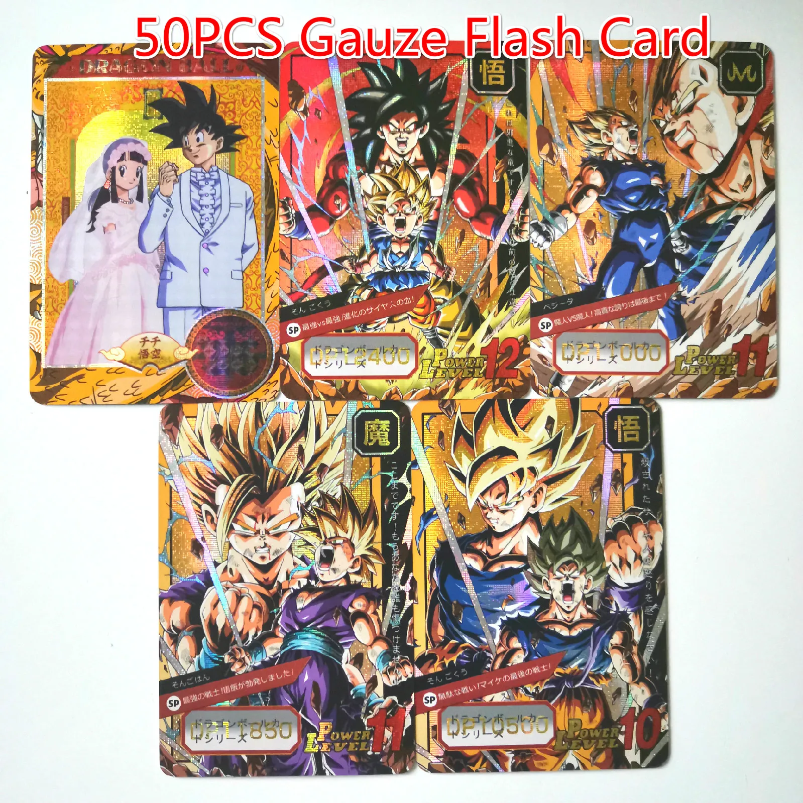 sha bu 50pcs Super Dragon Ball Heroes Battle Card Goku Bulma Master Roshi Dragon Ball Super Game Collection Anime Cards - Цвет: sha bu