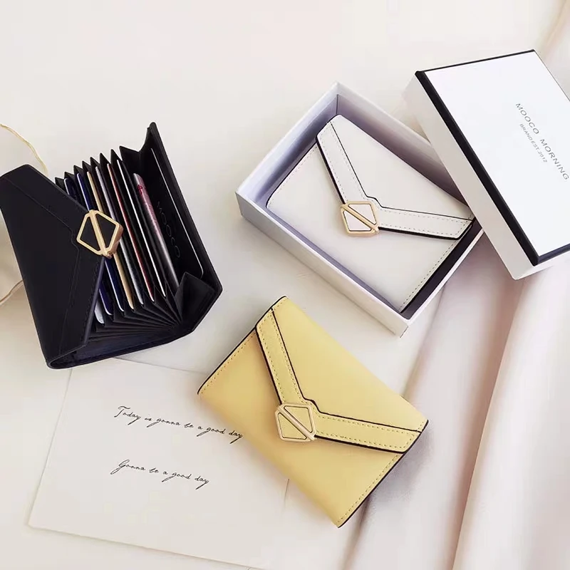 Женский кошелек для карт из спилка Однотонный женский хит продаж женские