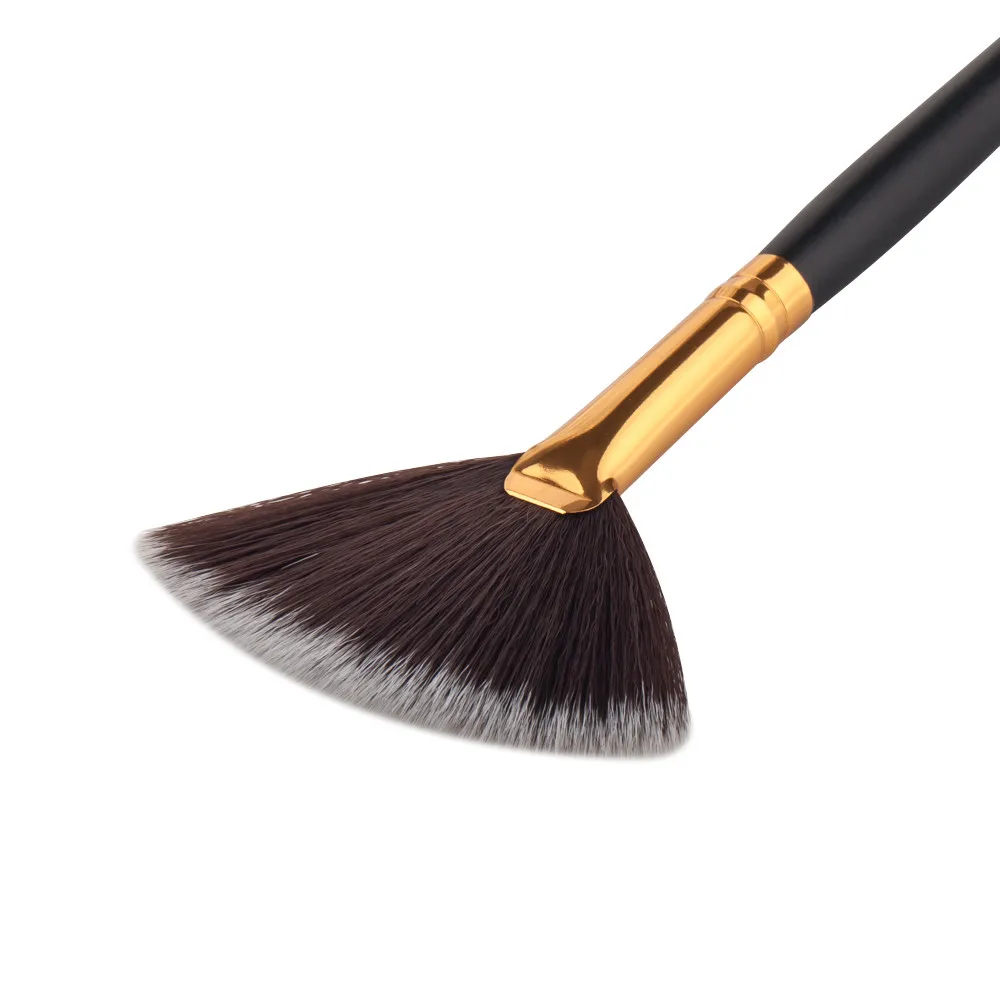 2019 Популярные веерные кисти портативные тонкие для макияжа румяна основы