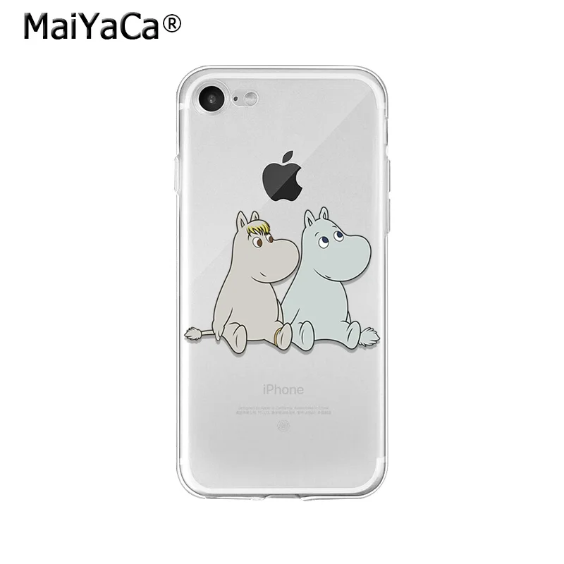 A8 MaiYaCa прекрасный Бегемот Moomin Pikku myy мягкий чехол для телефона из ТПУ чехол для iPhone X XS MAX 6 6s 7 7plus 8 8Plus 5 5S SE XR - Цвет: A8