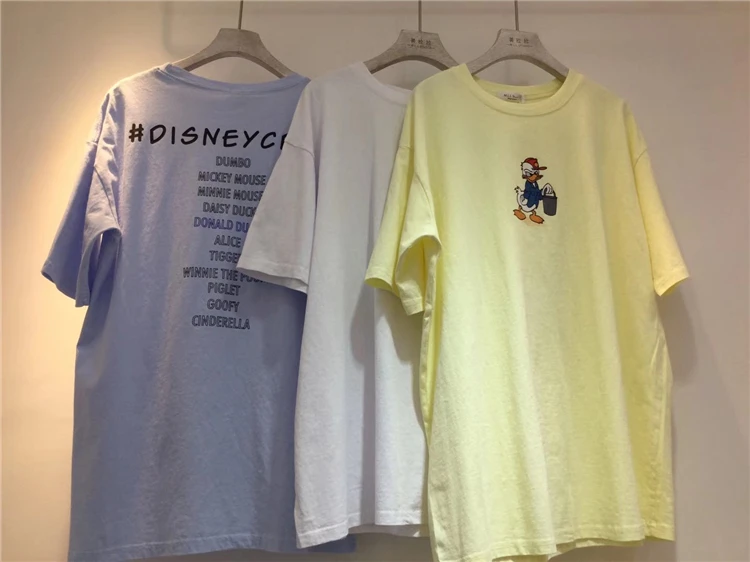 2019 новые летние женские футболки с принтом и дырками свободные короткими