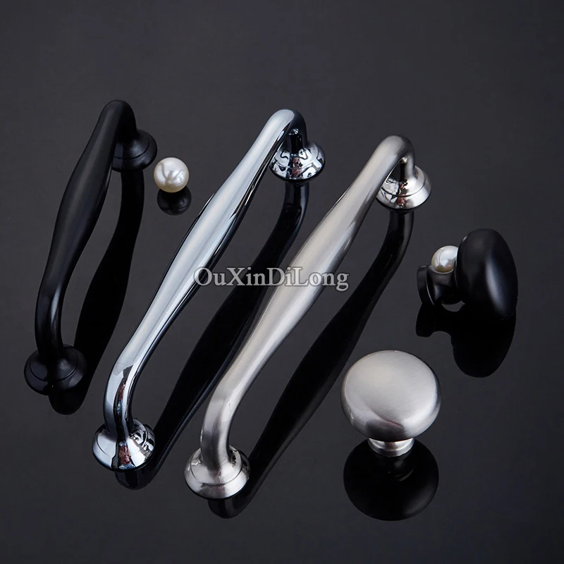 Элегантные роскошные ручки для шкафа в европейском стиле 8 шт. ручка кухонной