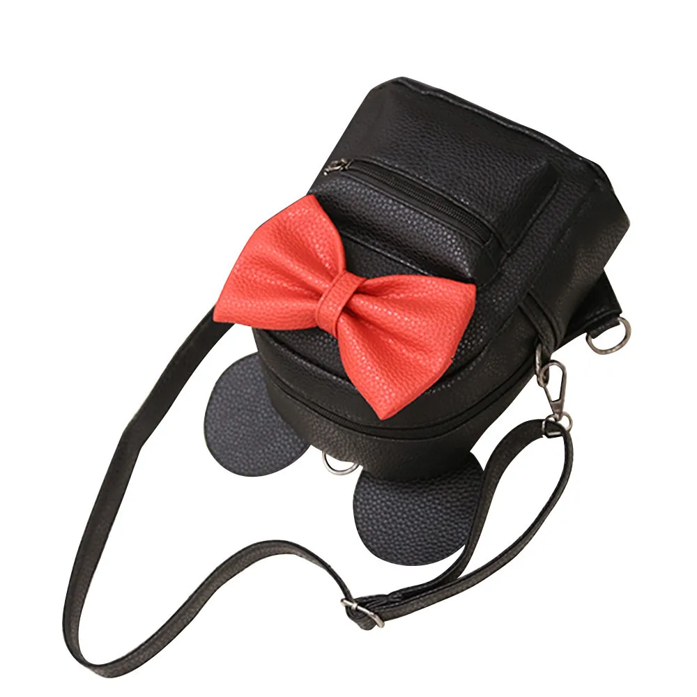 Рюкзак с узлом бабочкой двойная сумка через плечо Женская мини Женские рюкзаки в