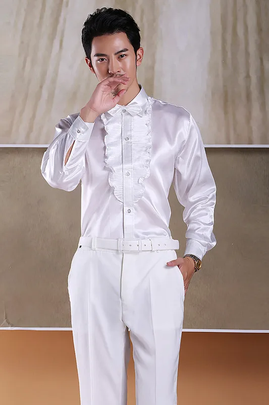 Мужская Легкая кружевная рубашка мужские и женские костюмы хора ежегодный