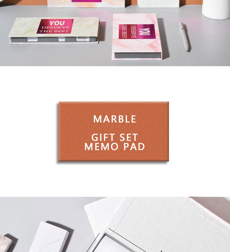 6 шт./лот мраморный милый набор липких заметок Post It To Do List memo pad листы Kawaii Index Блокнот Канцелярские товары офисные украшения