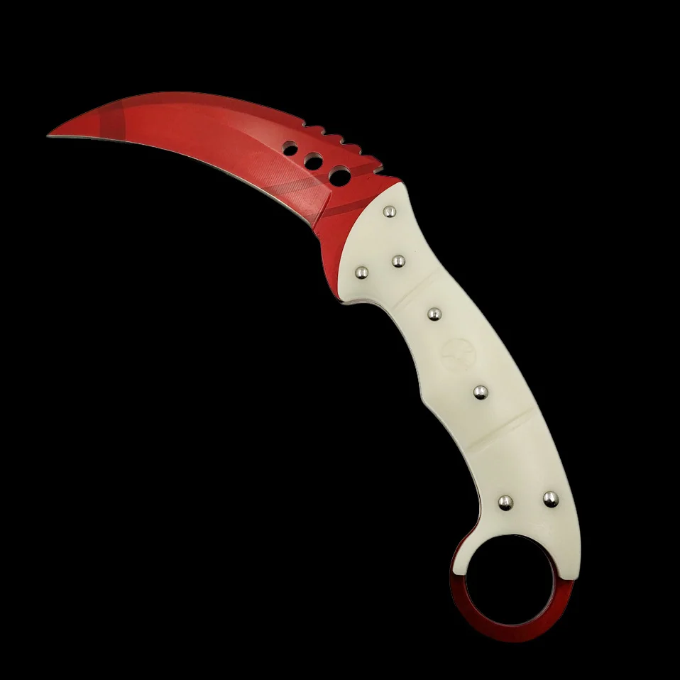 Прямая поставка, тактический нож CSGO karambit, зуб тигра, фиксированное лезвие, нож doppler, охотничий спасательный нож, выцветающий цветной нож