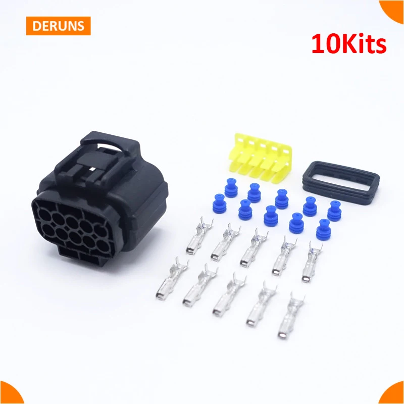 10 Pin Way 10Set Kit Female водонепроницаемый Электрический разъем Вилки для автомобиля |