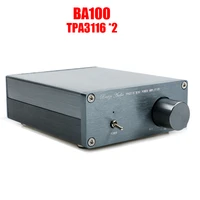breeze audio ba100 hifi class d audio digital power amplifier tpa3116d2 tpa3116 advanced 2100w mini home aluminum enclosure amp