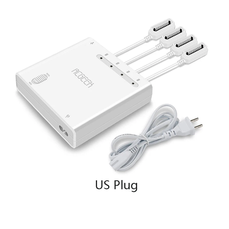 White--US Plug-6IN1 Быстрое зарядное устройство 5в1, умное многофункциональное зарядное устройство для DJI Mavic 2 Pro/Zoom Drone, зарядный концентратор для DJI Mavic 2 Pro Zoom - Цвет: White--US Plug-6IN1