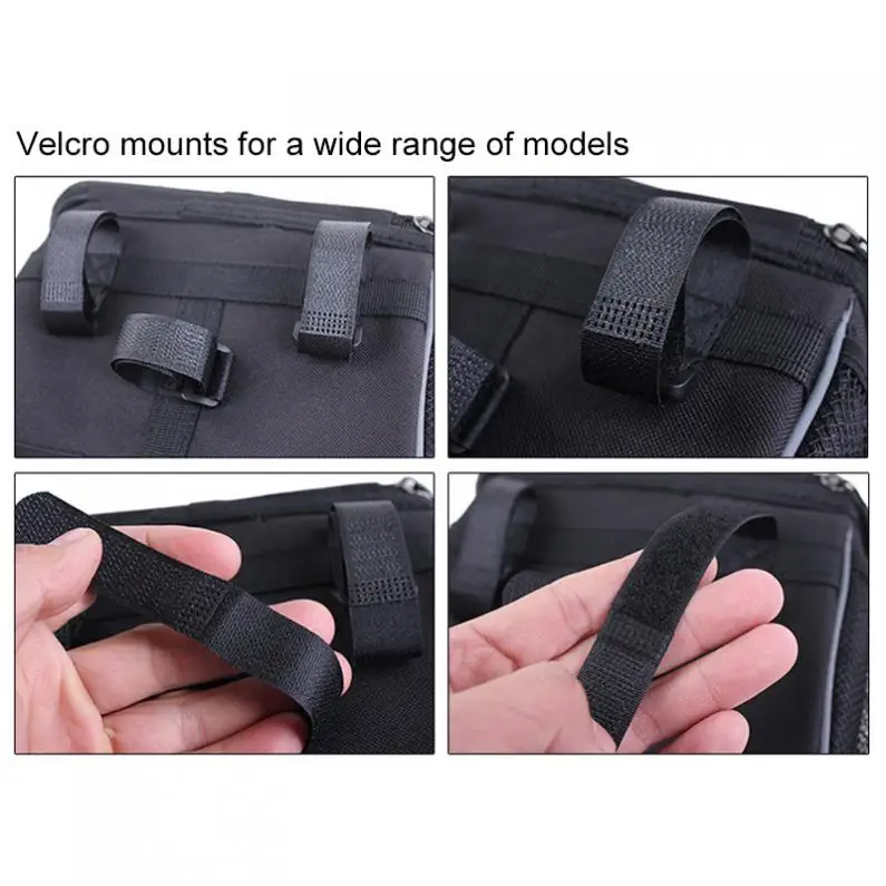 Черная велосипедная посылка DUUTI с отражающей полоской для ночной езды и