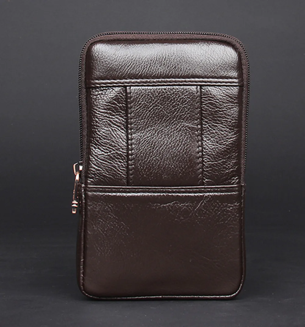 Натуральной кожи Фанни поясная Карманный Кошелек для монет Чехол Хип Высокое