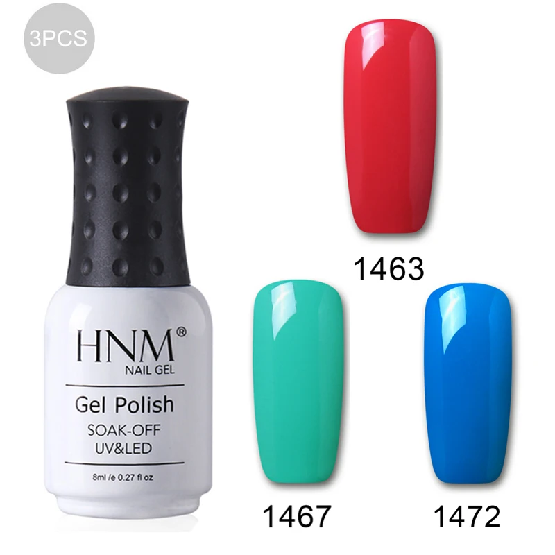 HOT SALE 3-3 HNM 8 мл замачиваемый УФ-гель для ногтей 58 цветов Гель-лак Гибридный Полупостоянный Гель-лак Esmalte Гель-лак чернила - Цвет: HOT SALE 3-3