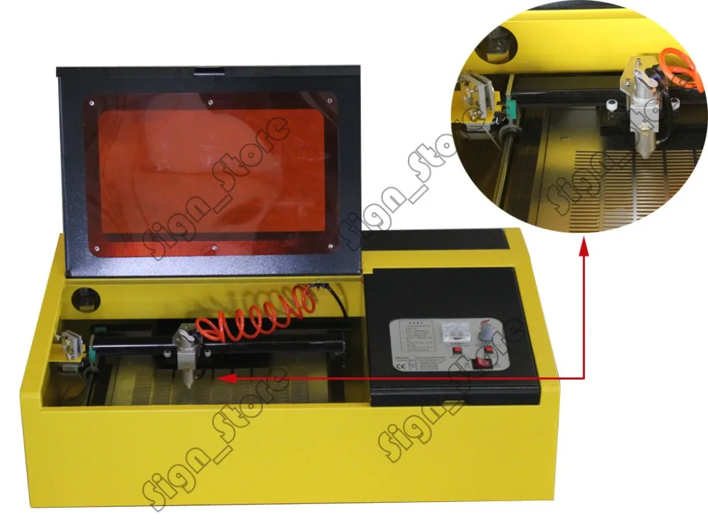 

40W K40 Mini CO2 Laser Stamp Engraving Cutting Machine Laser Engraver Cutter USB Port 110V/220V