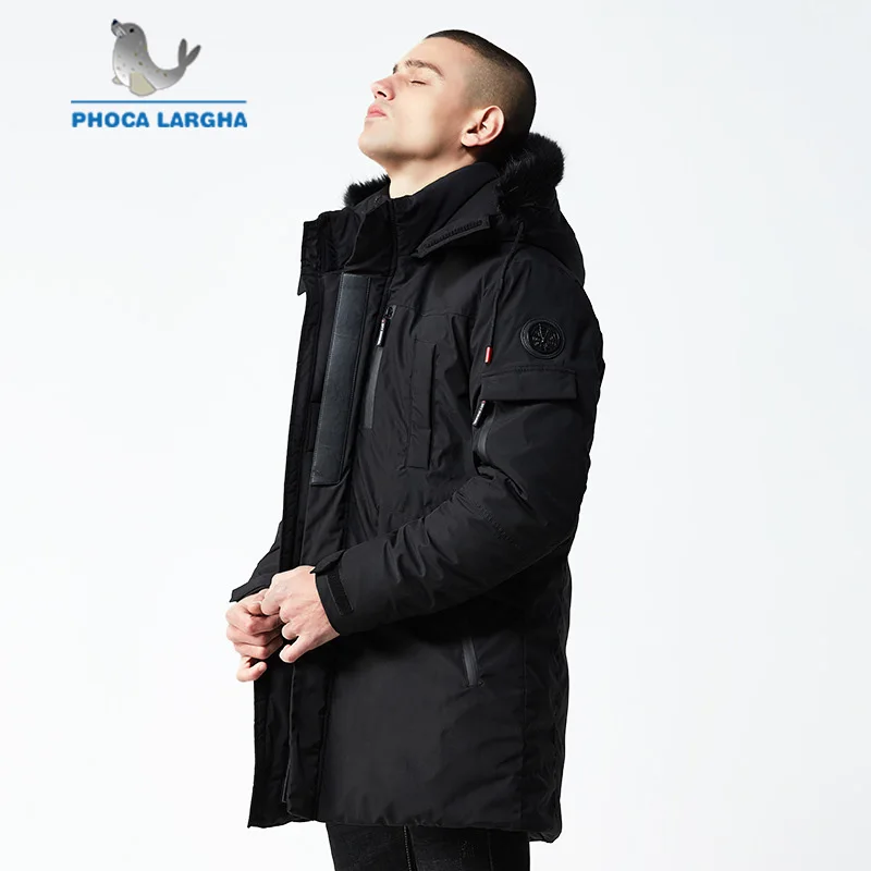 Новая зимняя мужская куртка с хлопковой подкладкой капюшоном и меховым