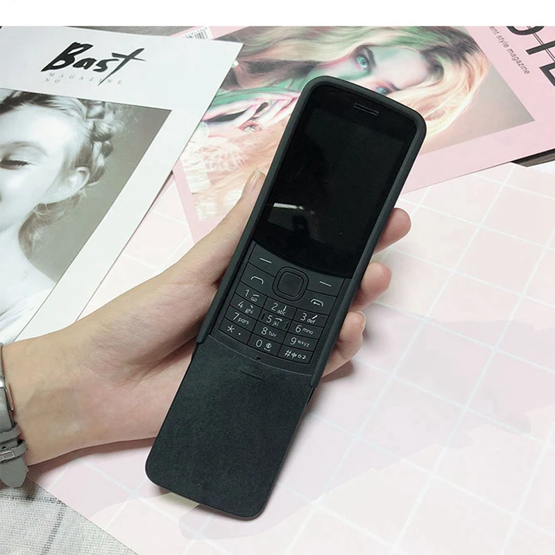 Чехол для Nokia 8110 матовый Мягкий Силиконовый ТПУ чехол чехлы телефонов с рисунком