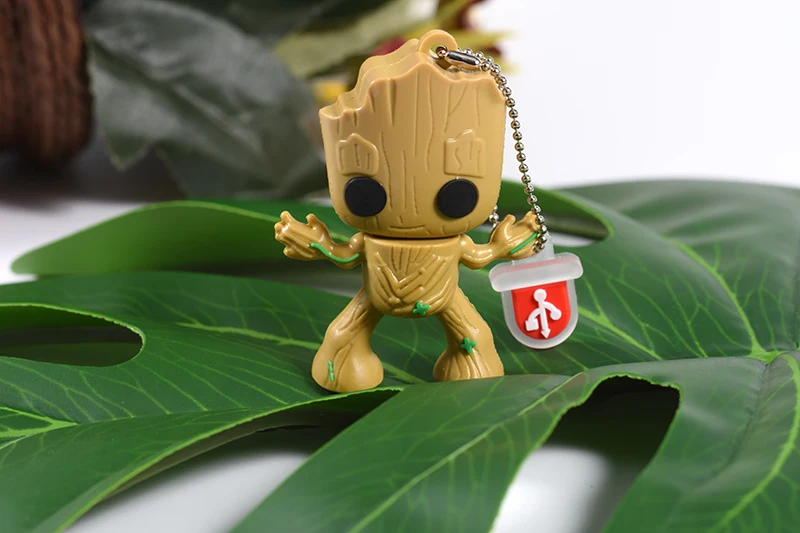 Милый мультфильм Грут usb флэш-диск милый супер heros memory stick Pen drive 4 ГБ 8 ГБ 16 ГБ 32 ГБ 64 ГБ 128 ГБ креативный pendriv