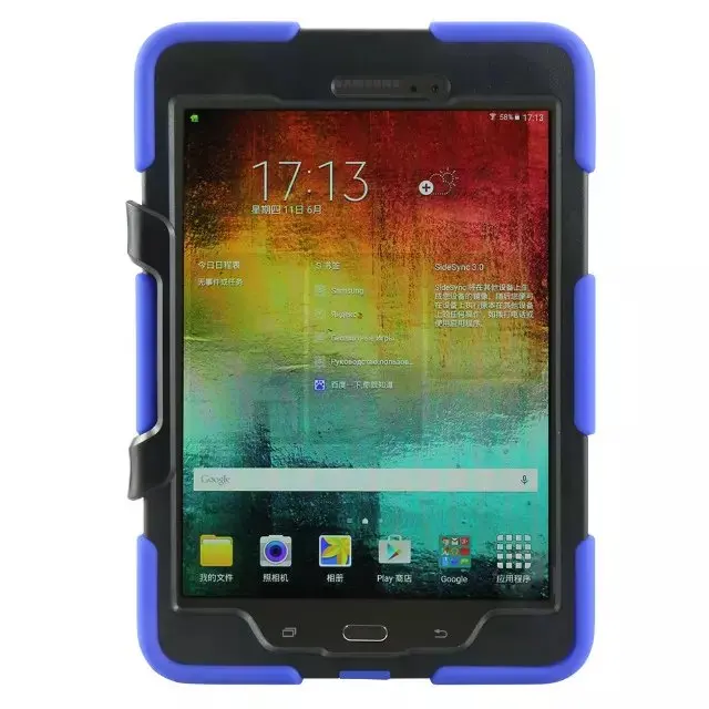 2017 Горячие безопасный силикон + PC чехол для Samsung Galaxy Tab 9 7 T550 T551 T555 SM таблетки