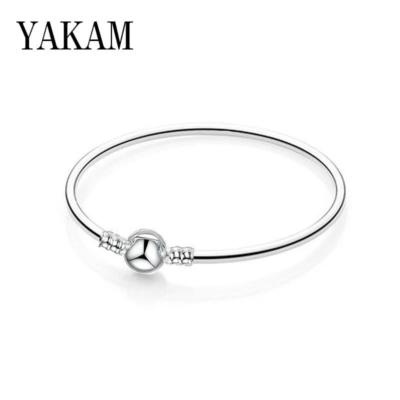 05S Базовая цепочка в виде змеи, pulsera, mary poppins, подходит для оригинала pandora, очаровательный браслет, бисер, сделай сам, браслет для женщин, модное ювелирное изделие, berloque - Окраска металла: 05S