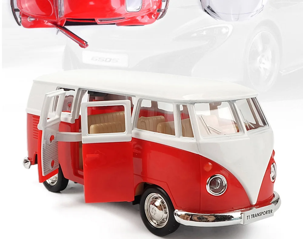 1/36 Scale Simulation CLS63 G63 Q7 VW Bus Alloy Model Car Diecast Vehicle Toys Pull Back Metal Auto Collection Cars Toy For Kids