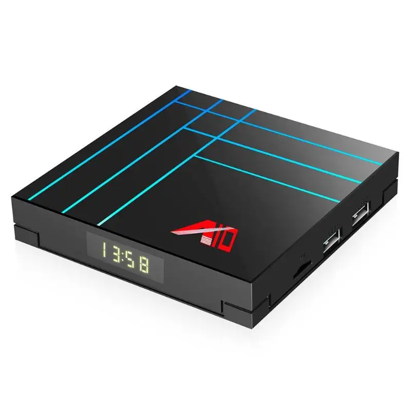 A10 Android 9,0 Smart tv Box RK3318 Четырехъядерный 4G+ 32G 4G+ 64G 4 K 2,4G WiFi телеприставка 1080 P Видео HDR 10 Поддержка Netflix Youtube