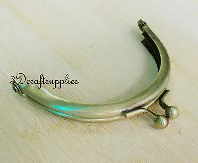 Металлическая рамка для кошелька клей на застежке зажим антибронзовый 3 1/4 дюйма x