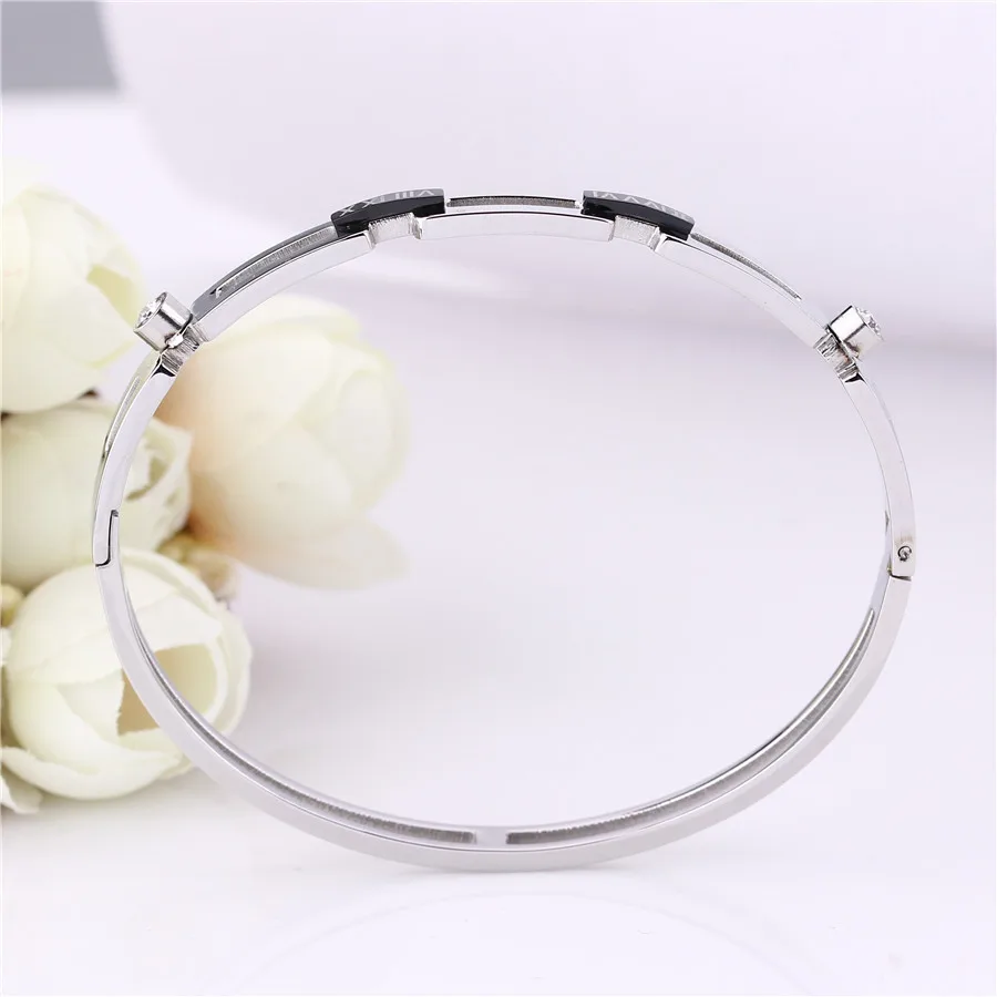 ZINDOV Women Bracelets Bangles Stainless Steel Rose Gold/Gold Colors Austria Crystal Wristband Famous Brand Female Jewelry Gifts | Украшения