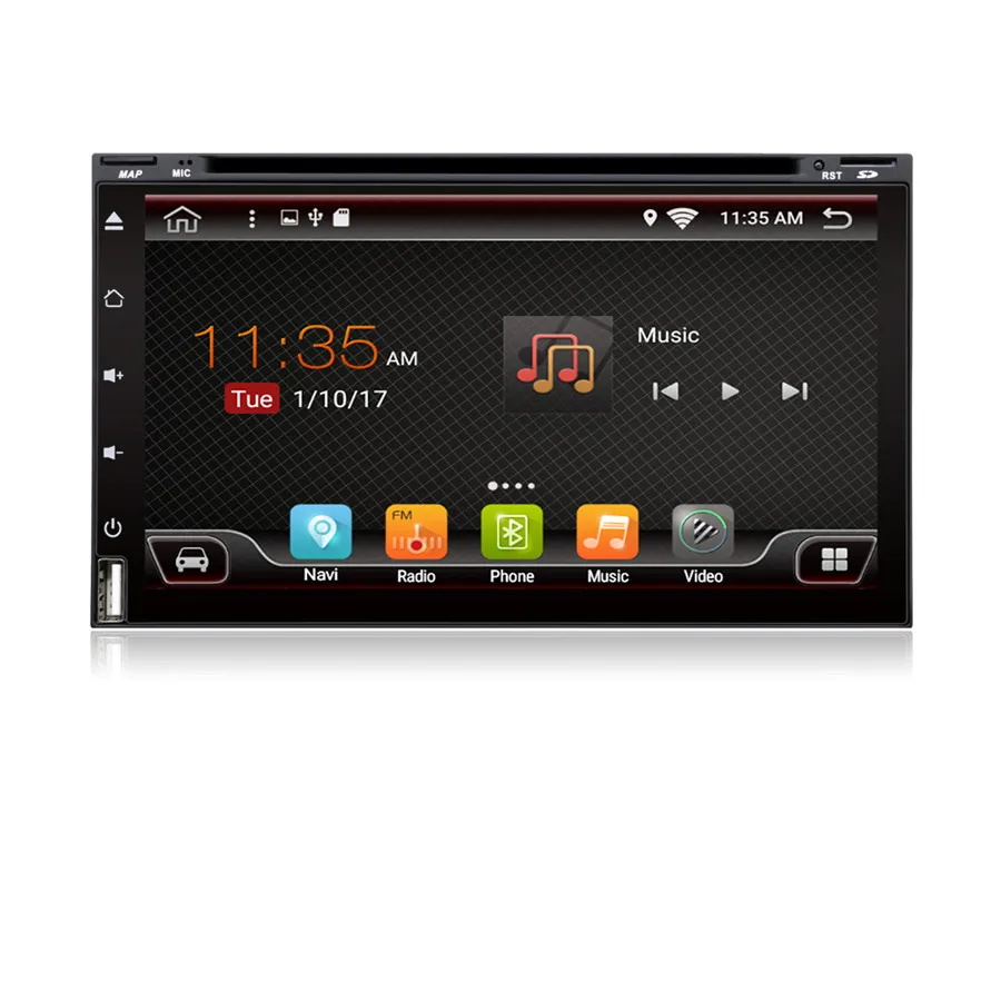 7 &quot2 DIN Android 1 Автомобильный мультимедийный видеоплеер gps навигация радио стерео