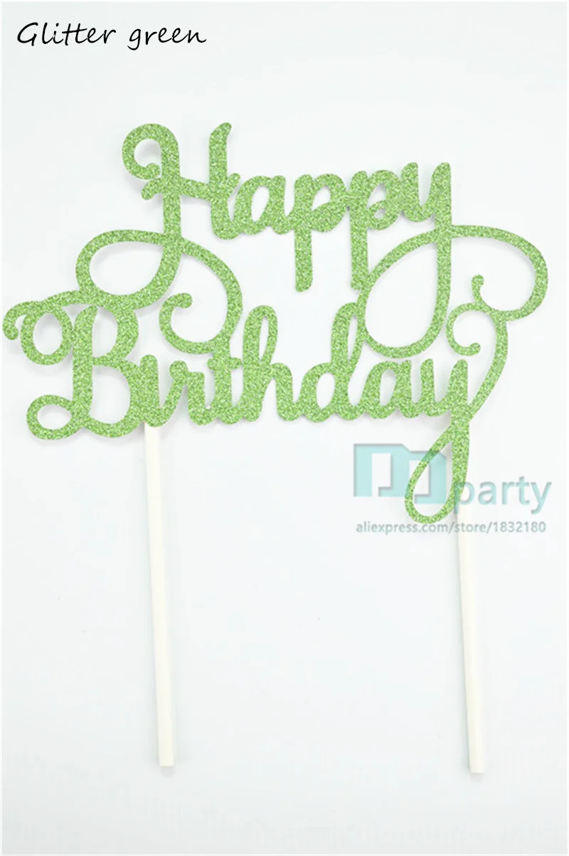 Топпер для торта на день рождения золотистый с блестками топпер золотистыми