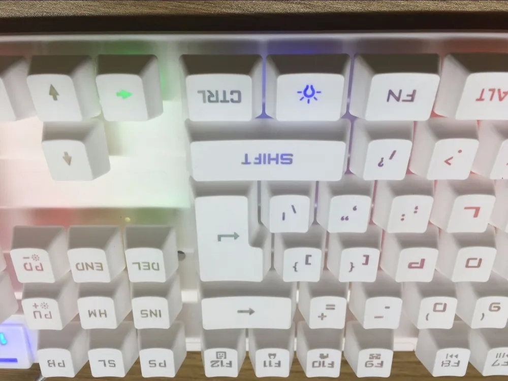 Подсветка проводной Conputer игровая клавиатура Teclado USB питание для настольного компьютера ноутбука Механическая Mecanico ganmer