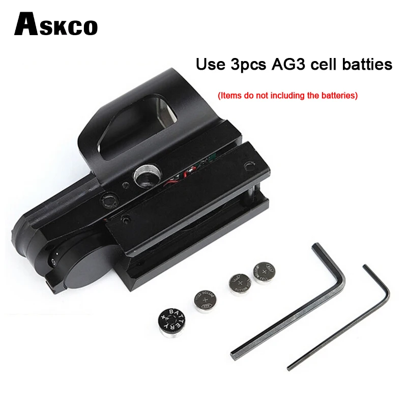 

Askco hunting Optics 1x33mm 4 Different Reticles red dot reflex open sight riflescope for pistol Airsoft Weaver 20mm airsoft.gun