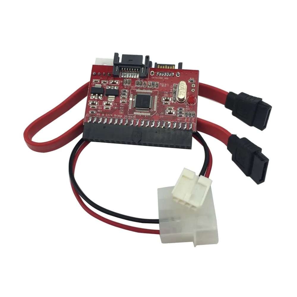 Адаптер с 2 в 1 SATA IDE адаптер портом на 40 Pin для адаптера ATA 133 100 HDD CD DVD|ide to sata adapter|sata